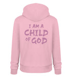 CHILD OF GOD BACKPRINT - Unisex Organic Hoodie 2.0 ST/ST Cruiser Hoodie 2.0 ST/ST Shirtee Cotton Pink XS 