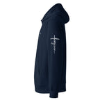 DOUBLE FORGIVEN CROSS HOODIE ARM PRINT NEW CREATION STORE 