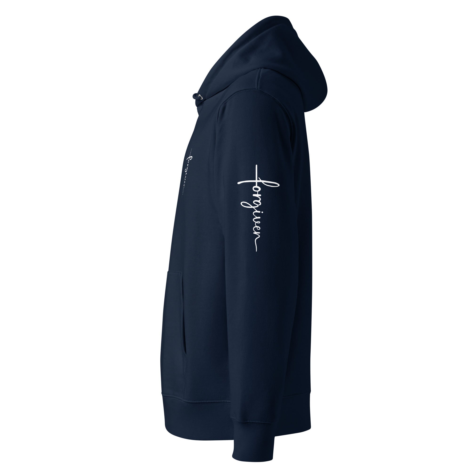 DOUBLE FORGIVEN CROSS HOODIE ARM PRINT NEW CREATION STORE 