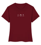 FAITH HOPE LOVE FRAUEN SHIRT Stella Muser Shirt ST/ST Shirtee Burgund XS 