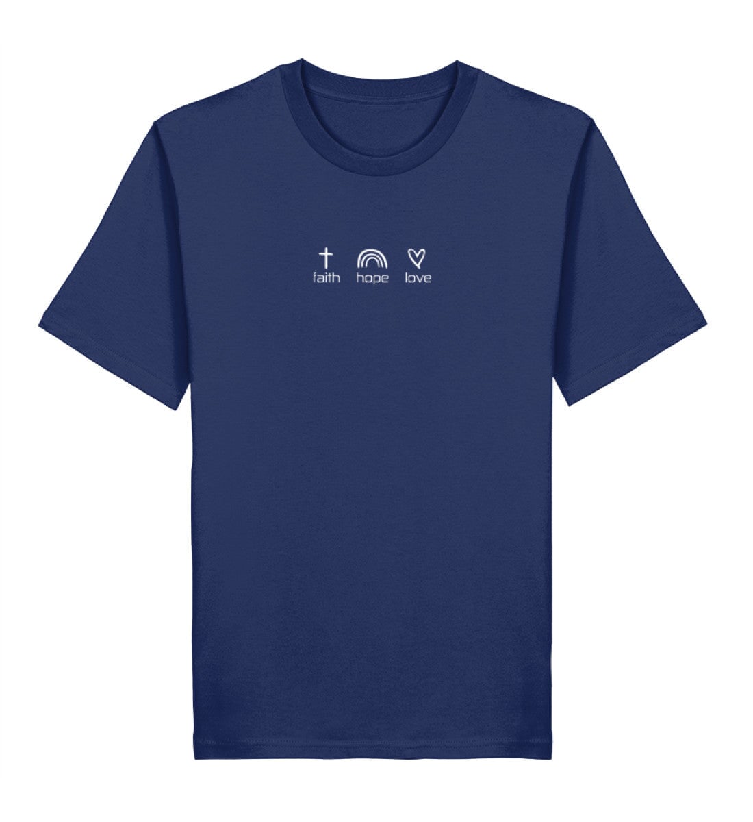 FAITH HOPE LOVE SHIRT Creator T-Shirt 2.0 ST/ST Shirtee Dunkelblau XS 