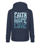 FAITH HOPE LOVE STREETWEAR HOODIE BACKPRINT BLAU Cruiser Hoodie 2.0 ST/ST Shirtee Dunkelblau XS 