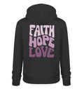 FAITH HOPE LOVE STREETWEAR HOODIE BACKPRINT - Unisex Organic Hoodie 2.0 ST/ST Cruiser Hoodie 2.0 ST/ST Shirtee Black XS 