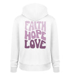 FAITH HOPE LOVE STREETWEAR HOODIE BACKPRINT - Unisex Organic Hoodie 2.0 ST/ST Cruiser Hoodie 2.0 ST/ST Shirtee White S 