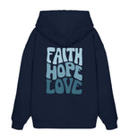 FAITH HOPE LOVE STREETWEAR OVERSIZED HOODIE BACKPRINT BLAU Slammer Oversize Hoodie 2.0 ST/ST Shirtee Dunkelblau XS 