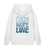 FAITH HOPE LOVE STREETWEAR OVERSIZED HOODIE BACKPRINT BLAU Slammer Oversize Hoodie 2.0 ST/ST Shirtee Weiß XS 