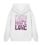FAITH HOPE LOVE STREETWEAR OVERSIZED HOODIE BACKPRINT Slammer Oversize Hoodie 2.0 ST/ST Shirtee Weiß XS 