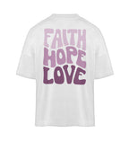 FAITH HOPE LOVE STREETWEAR OVERSIZED SHIRT BACKPRINT Blaster Oversized Shirt ST/ST Shirtee White S 