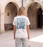 FAITH HOPE LOVE STREETWEAR SHIRT BACKPRINT BLAU Creator T-Shirt 2.0 ST/ST Shirtee 