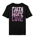 FAITH HOPE LOVE STREETWEAR SHIRT BACKPRINT - Herren Premium Organic Shirt 2.0 ST/ST Creator T-Shirt 2.0 ST/ST Shirtee Black XS 