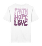 FAITH HOPE LOVE STREETWEAR SHIRT BACKPRINT - Herren Premium Organic Shirt 2.0 ST/ST Creator T-Shirt 2.0 ST/ST Shirtee White XS 