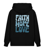 FAITH HOPE LOVE STREETWEAR ZIPPER BACKPRINT BLAU Connector Zipper 2.0 ST/ST Shirtee Schwarz XS 