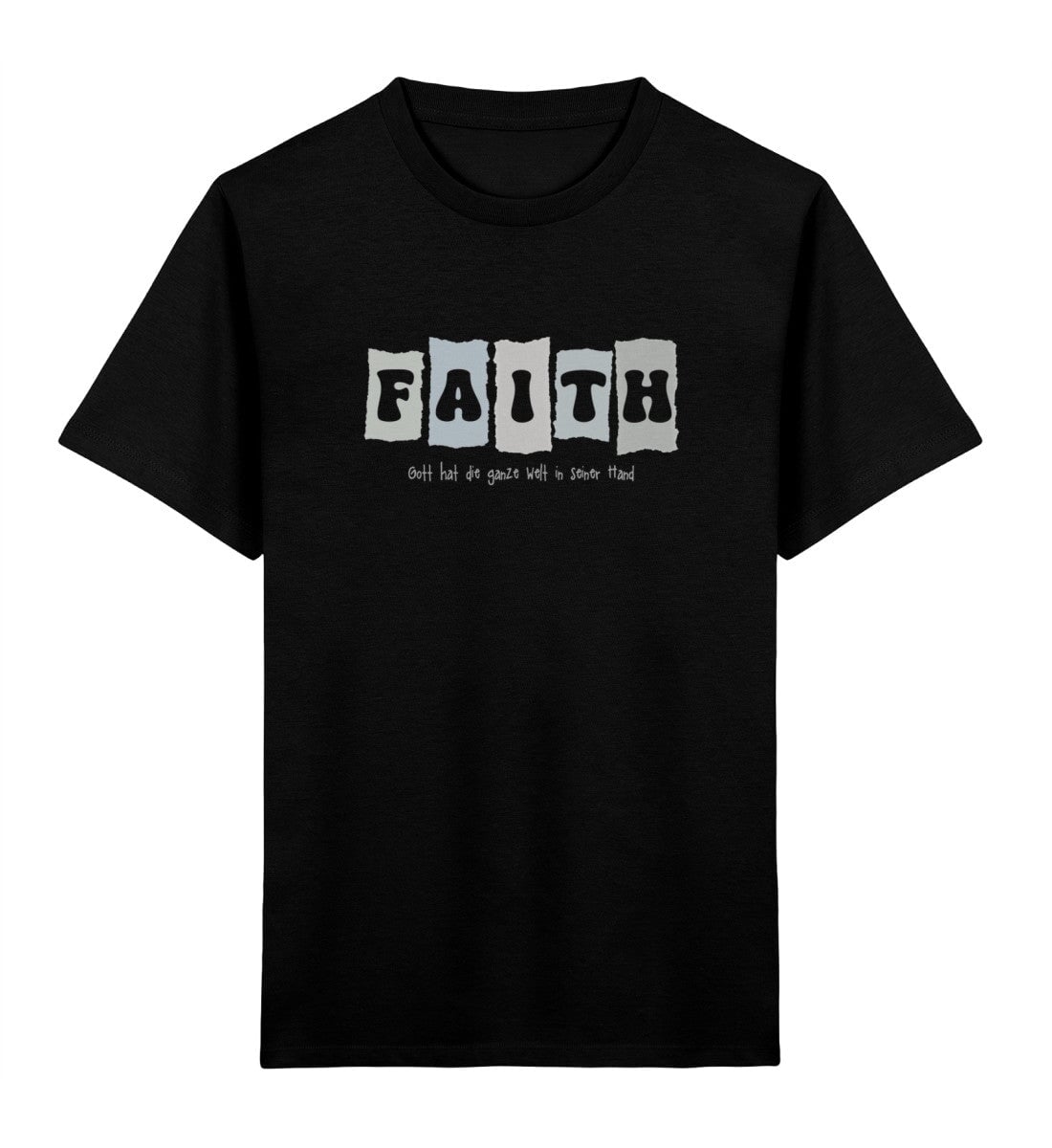 FAITH KINDER SHIRT grau - Kinder Premium Organic T-Shirt 2.0 ST/ST Mini Creator T-Shirt 2.0 ST/ST Shirtee Black 3/4 