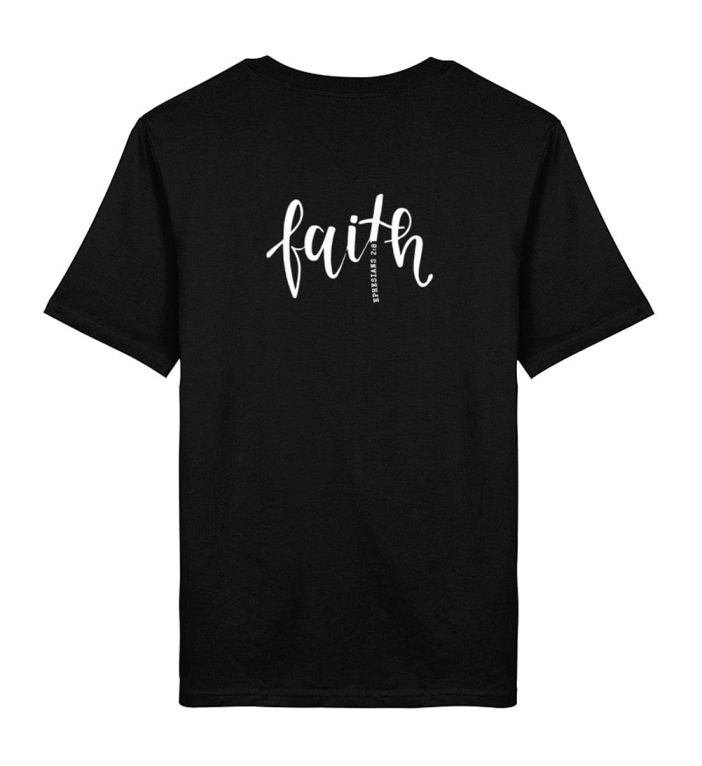 FAITH SHIRT BACKPRINT - Herren Premium Organic Shirt 2.0 ST/ST Creator T-Shirt 2.0 ST/ST Shirtee Black XS 