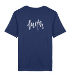 FAITH SHIRT BACKPRINT - Herren Premium Organic Shirt 2.0 ST/ST Creator T-Shirt 2.0 ST/ST Shirtee French Navy XS 