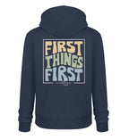 FIRST THINGS FIRST STREETWEAR HOODIE BACKPRINT - Unisex Organic Hoodie 2.0 ST/ST Cruiser Hoodie 2.0 ST/ST Shirtee French Navy XS 