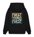 FIRST THINGS FIRST STREETWEAR OVERSIZED HOODIE BACKPRINT - Unisex Oversized Organic Hoodie 2.0 Slammer Oversize Hoodie 2.0 ST/ST Shirtee Black XS 