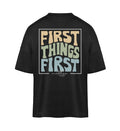 FIRST THINGS FIRST STREETWEAR OVERSIZED SHIRT BACKPRINT Blaster Oversized Shirt ST/ST Shirtee Schwarz S 
