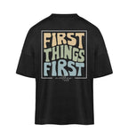 FIRST THINGS FIRST STREETWEAR OVERSIZED SHIRT BACKPRINT Blaster Oversized Shirt ST/ST Shirtee Schwarz S 
