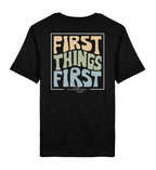 FIRST THINGS FIRST STREETWEAR SHIRT BACKPRINT Creator T-Shirt 2.0 ST/ST Shirtee Schwarz XS 