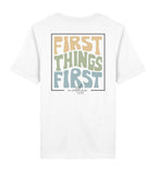 FIRST THINGS FIRST STREETWEAR SHIRT BACKPRINT - Herren Premium Organic Shirt 2.0 ST/ST Creator T-Shirt 2.0 ST/ST Shirtee White XS 