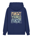 FIRST THINGS FIRST STREETWEAR ZIPPER BACKPRINT Connector Zipper 2.0 ST/ST Shirtee Dunkelblau XS 