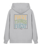 FIRST THINGS FIRST STREETWEAR ZIPPER BACKPRINT Connector Zipper 2.0 ST/ST Shirtee Grau XS 