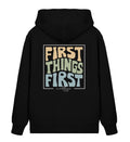 FIRST THINGS FIRST STREETWEAR ZIPPER BACKPRINT Connector Zipper 2.0 ST/ST Shirtee Schwarz XS 