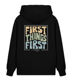 FIRST THINGS FIRST STREETWEAR ZIPPER BACKPRINT Connector Zipper 2.0 ST/ST Shirtee Schwarz XS 