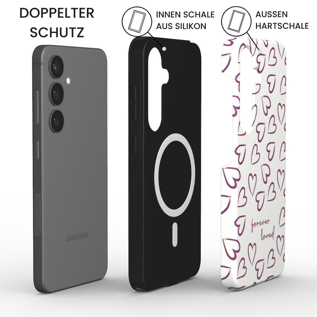 FOREVER LOVED Magnetic Handyhülle in Beere Tech Accessories Podbase 