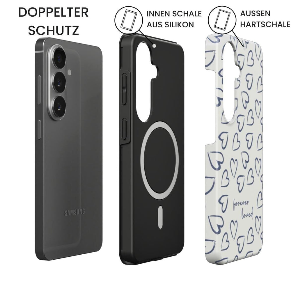 FOREVER LOVED Magnetic Handyhülle in Blau Tech Accessories Podbase 