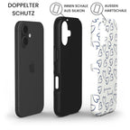 Robuste Handyhülle FOREVER LOVED mit doppeltem Schutz: iPhone, Silikon-Innenschale, Hartschale – Infografik