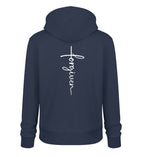 FORGIVEN CROSS HOODIE BACKPRINT - Unisex Organic Hoodie 2.0 ST/ST Cruiser Hoodie 2.0 ST/ST Shirtee French Navy XS 