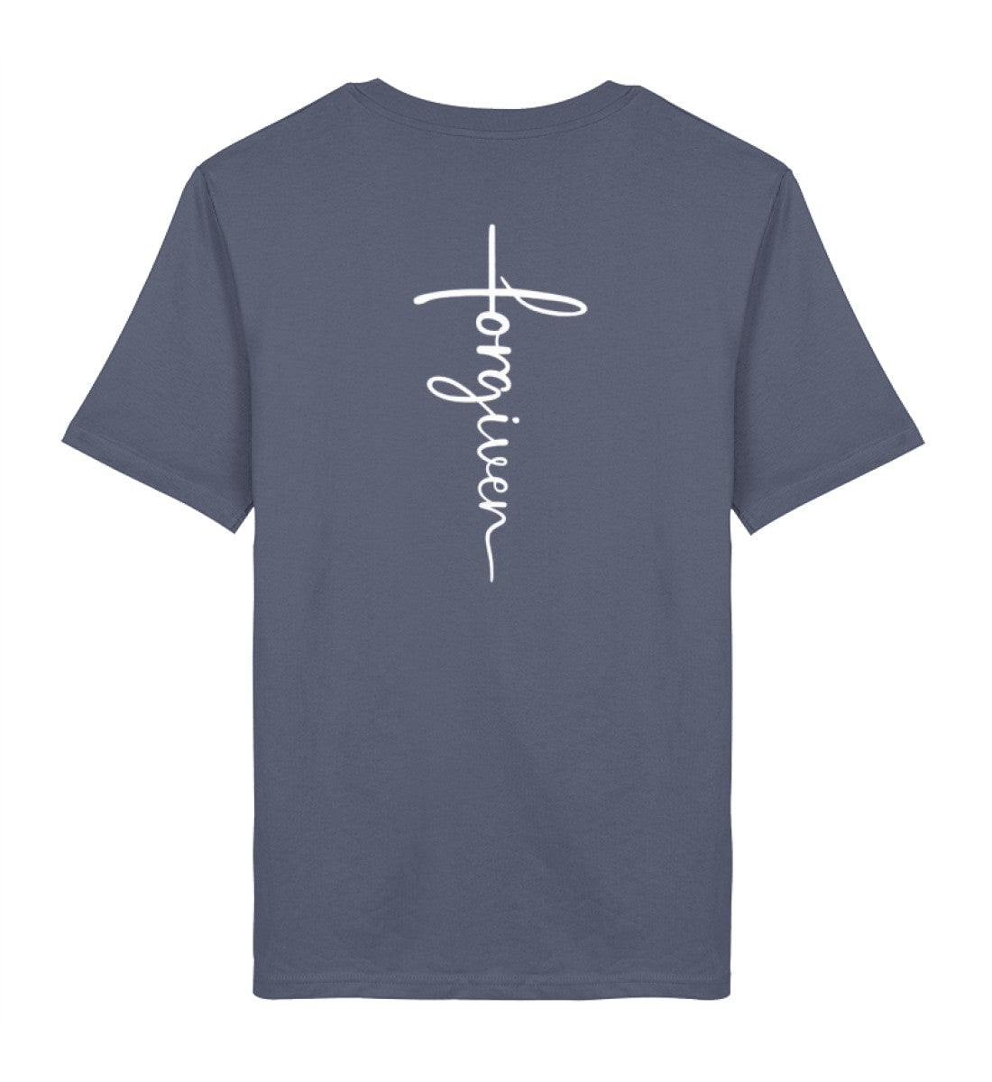 FORGIVEN CROSS SHIRT BACKPRINT Creator T-Shirt 2.0 ST/ST Shirtee Dämmerblau XS 