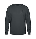 Christliches Sweatshirt Forgiven in Anthrazit, 85% Bio-Baumwolle