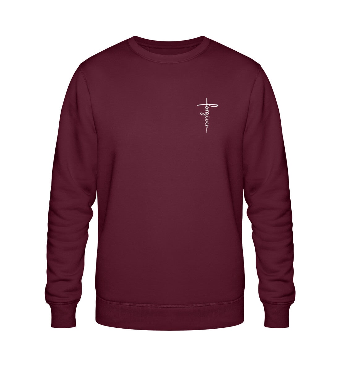 FORGIVEN CROSS SWEATSHIRT Roller Sweatshirt ST/ST Shirtee Burgund XS 
