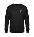 Christliches Sweatshirt Forgiven in Schwarz, 85% Bio-Baumwolle