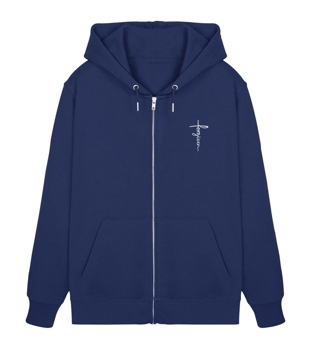 FORGIVEN CROSS ZIPPER Connector Zipper 2.0 ST/ST Shirtee Dunkelblau XS 