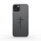 Forgiven - transparente Handyhülle schwarzer Druck Tech Accessories Podbase 