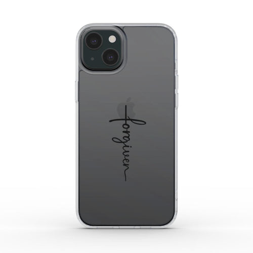 Forgiven - transparente Handyhülle schwarzer Druck Tech Accessories Podbase 