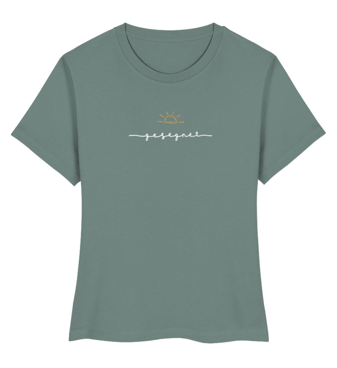 Gesegnet Frauen Shirt weiss - Damen Premium Organic Shirt Stella Muser Shirt ST/ST Shirtee Green Bay S 