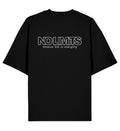 Christliches Oversized Shirt GOD IS ALMIGHTY in Schwarz, Rückansicht mit Rückenprint, 100% Bio-Baumwolle