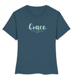 GOD's GRACE FRAUEN SHIRT grün - Damen Premium Organic Shirt Stella Muser Shirt ST/ST Shirtee Stargazer XS 