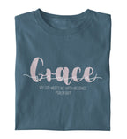 GOD’S GRACE FRAUEN SHIRT PINK Stella Muser Shirt ST/ST Shirtee Schieferblau XS 