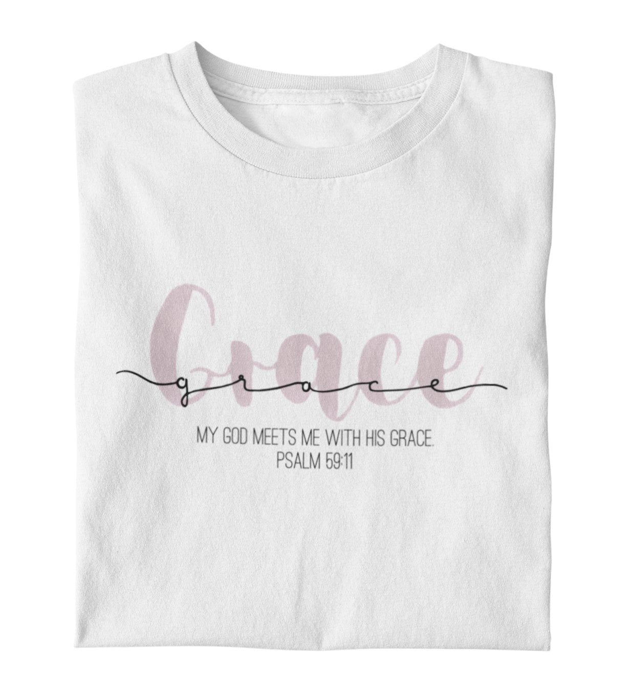 GOD’S GRACE FRAUEN SHIRT PINK Stella Muser Shirt ST/ST Shirtee Weiß XS 