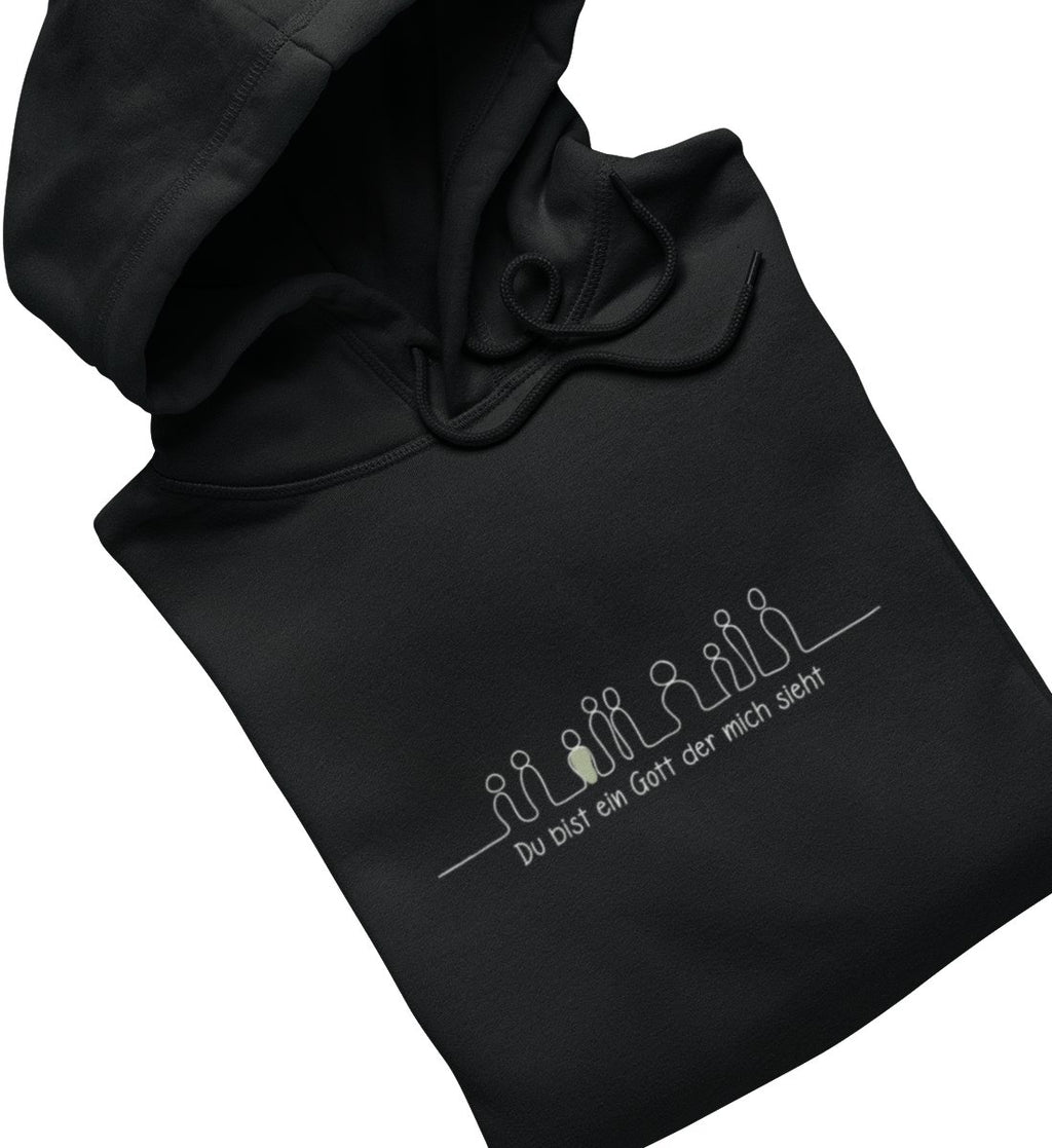 GOTT SIEHT MICH FRAUEN HOODIE Damen Organic Hoodie B&C Shirtee 