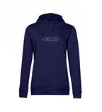 GOTT SIEHT MICH FRAUEN HOODIE Damen Organic Hoodie B&C Shirtee Dunkelblau XS 
