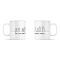 GOTT SIEHT MICH PANORAMA TASSE Panorama Tasse Weiß Shirtee White 330ml 