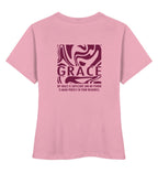 GRACE STREETWEAR SHIRT BACKPRINT - Damen Premium Organic Shirt Stella Muser Shirt ST/ST Shirtee Cotton Pink XS 