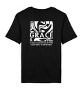 Christliches T-Shirt GRACE, Rückansicht mit Rückenprint, 100% Bio-Baumwolle